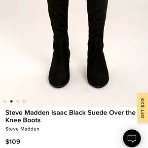 Steve Madden over the knee boots suede Isaac
